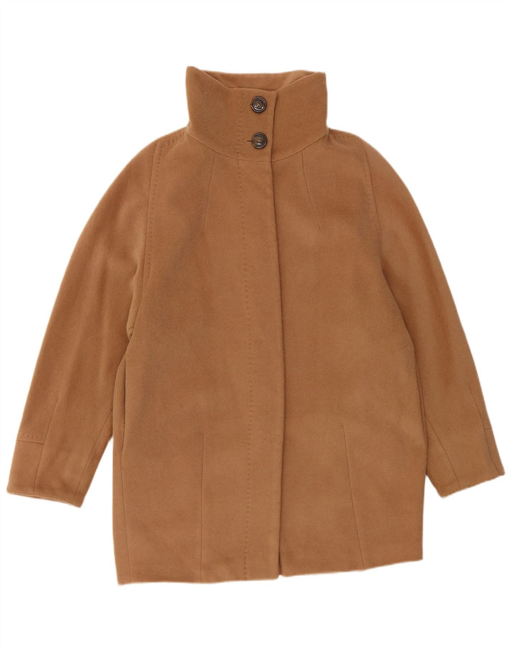 Max Mara Manteau de week-end pour femme UK 8 Petite laine vierge beige