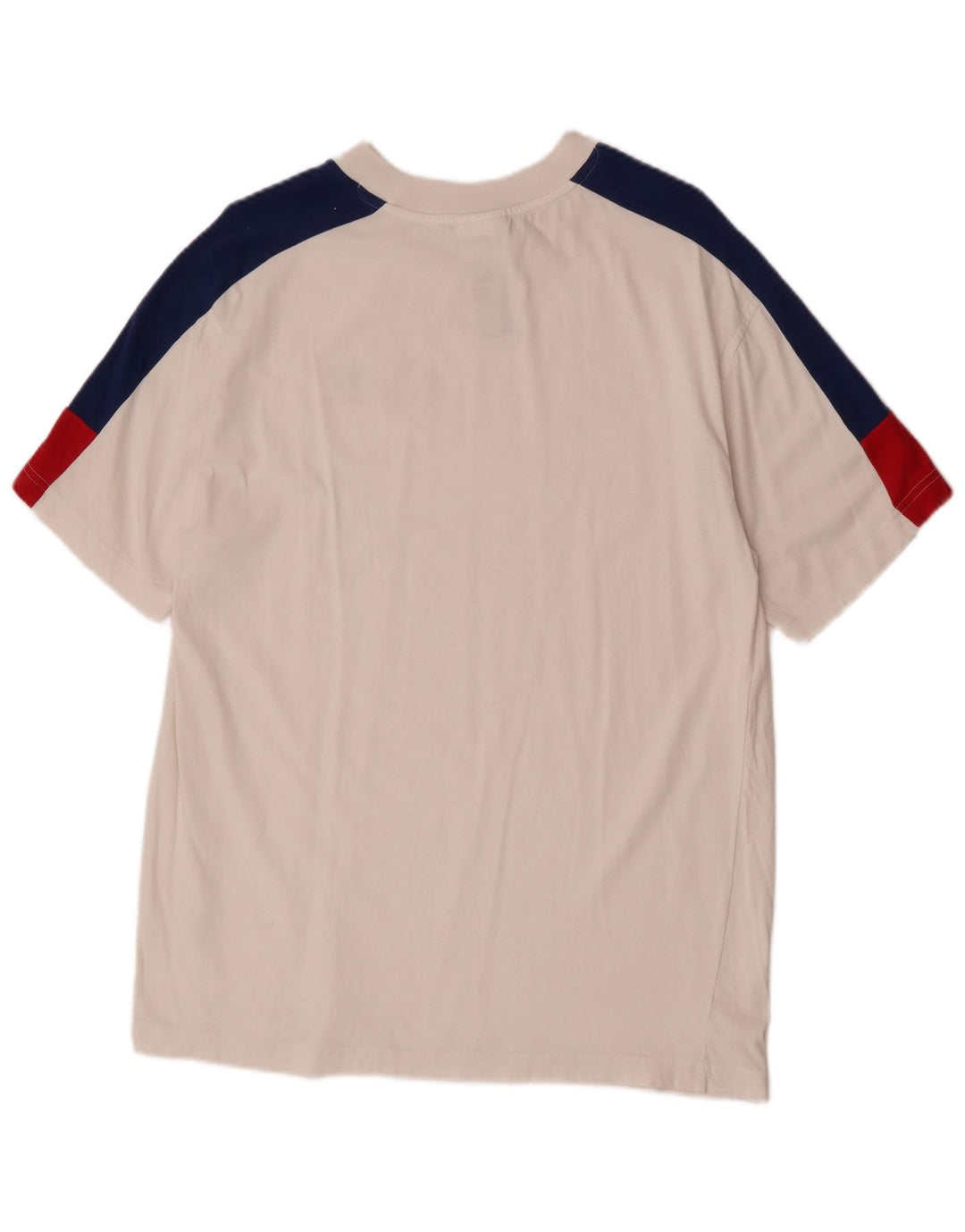New Balance T-Shirt Homme Blanc Moyen Coton Colorblock