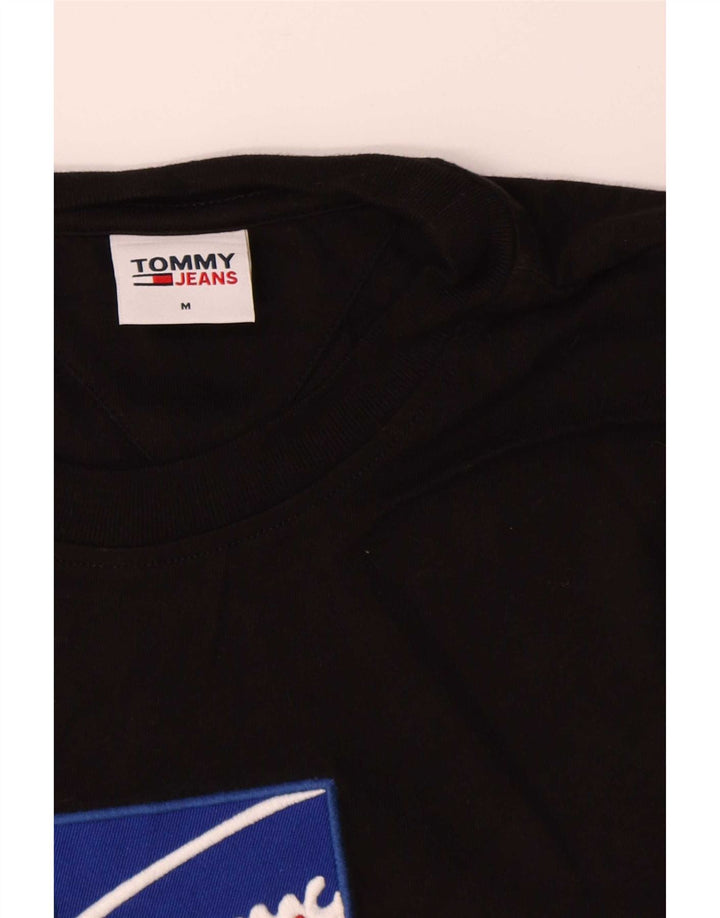 Tommy Hilfiger Haut graphique à manches longues pour homme en coton noir moyen