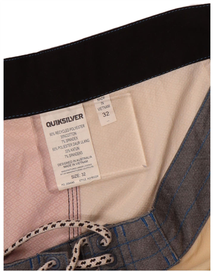 Quiksilver Short de Bain Homme Rouge Moyen Colorblock Polyester