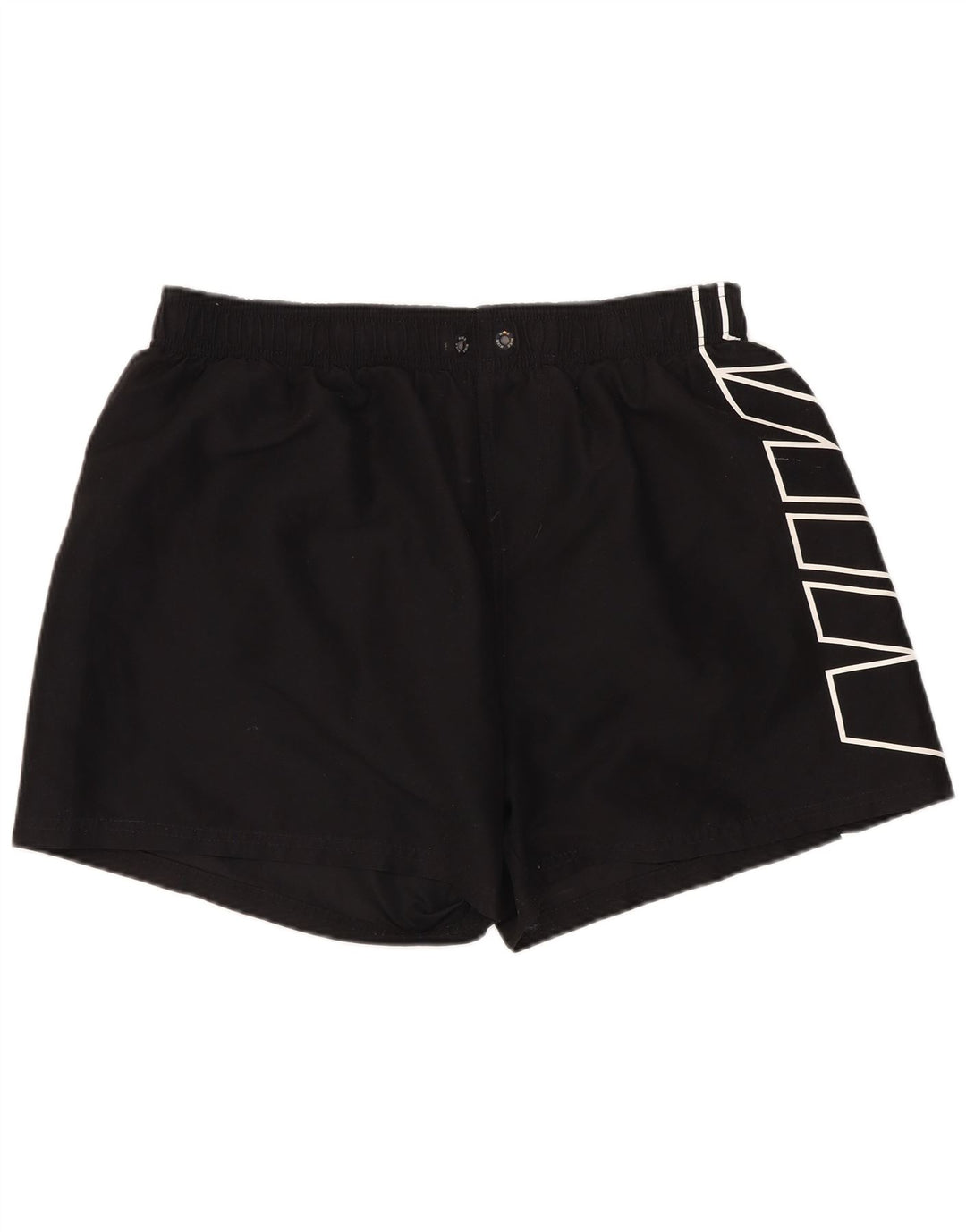 NIKE Short de bain graphique pour hommes, grand, noir, polyester