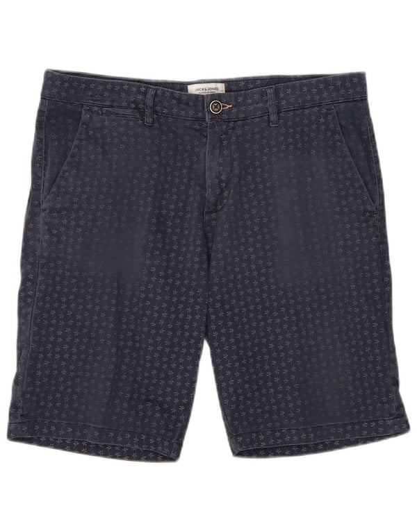 Jack & Jones Short Chino Homme Large W34 Bleu Marine Coton Floral