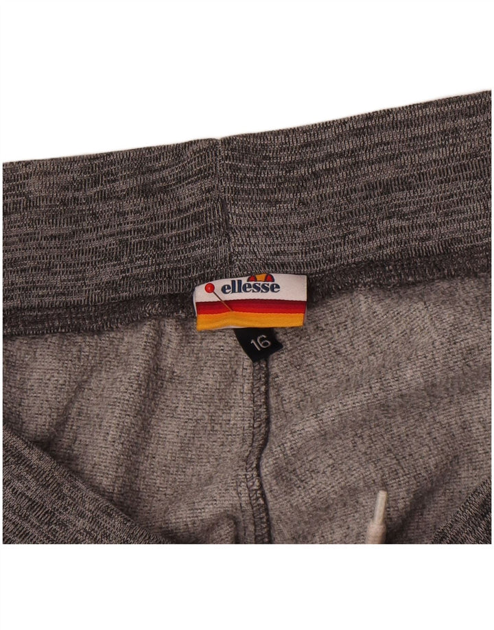 Ellesse Pantalon de survêtement pour femme Joggers UK 16 Large Gris Polyester