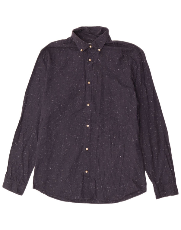 Jack & Jones Chemise Homme Bleu Marine Moyen Moucheté Coton