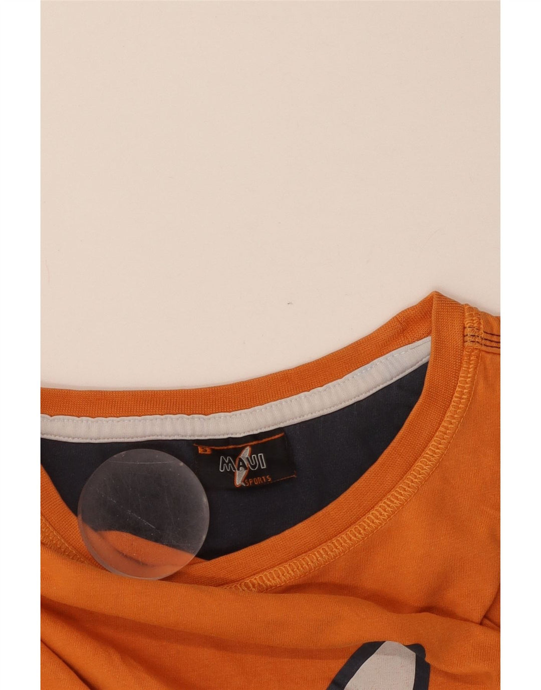 Maui and Sons T-shirt graphique pour femme UK 10 Petit coton orange