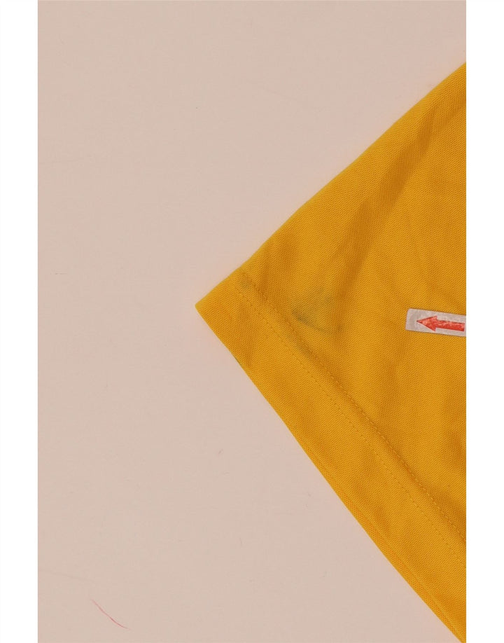 ADIDAS T-shirt graphique pour hommes, petit, jaune, color block, en polyester