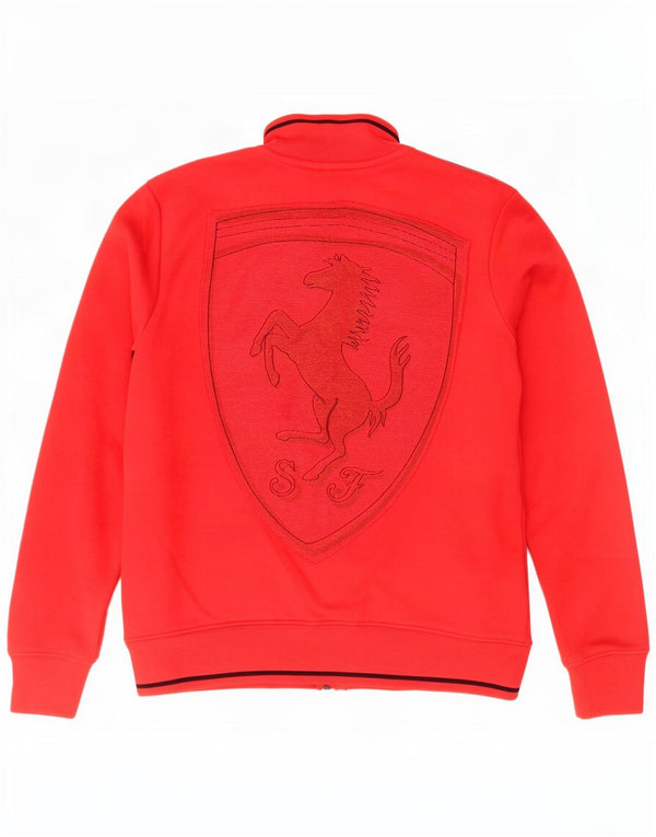 Puma Veste de Survêtement Ferrari Graphic Homme Rouge Small Coton Colorblock