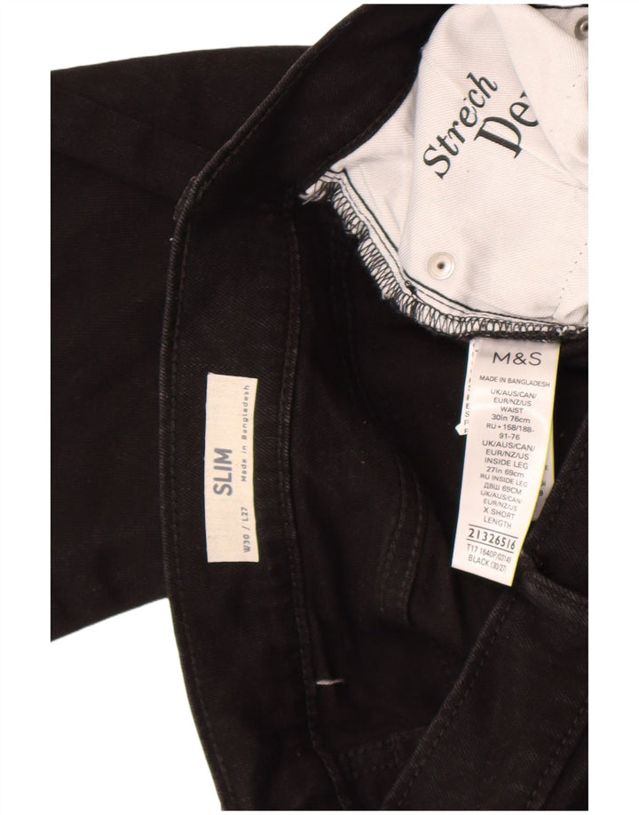 Marks & Spencer Jean Slim Homme W30 L27 Coton Noir