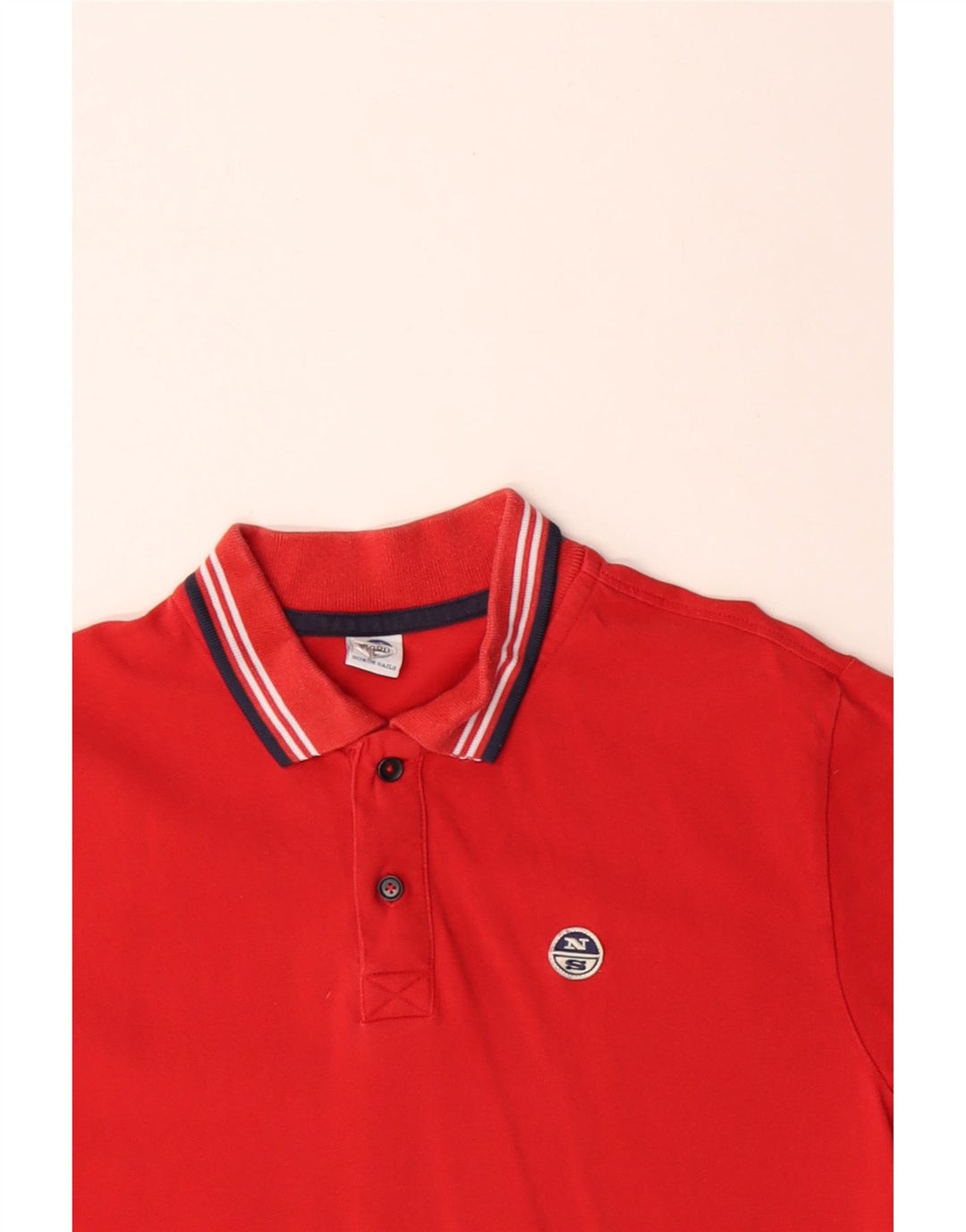 NORTH SAILS Polo Homme Rouge Moyen Coton