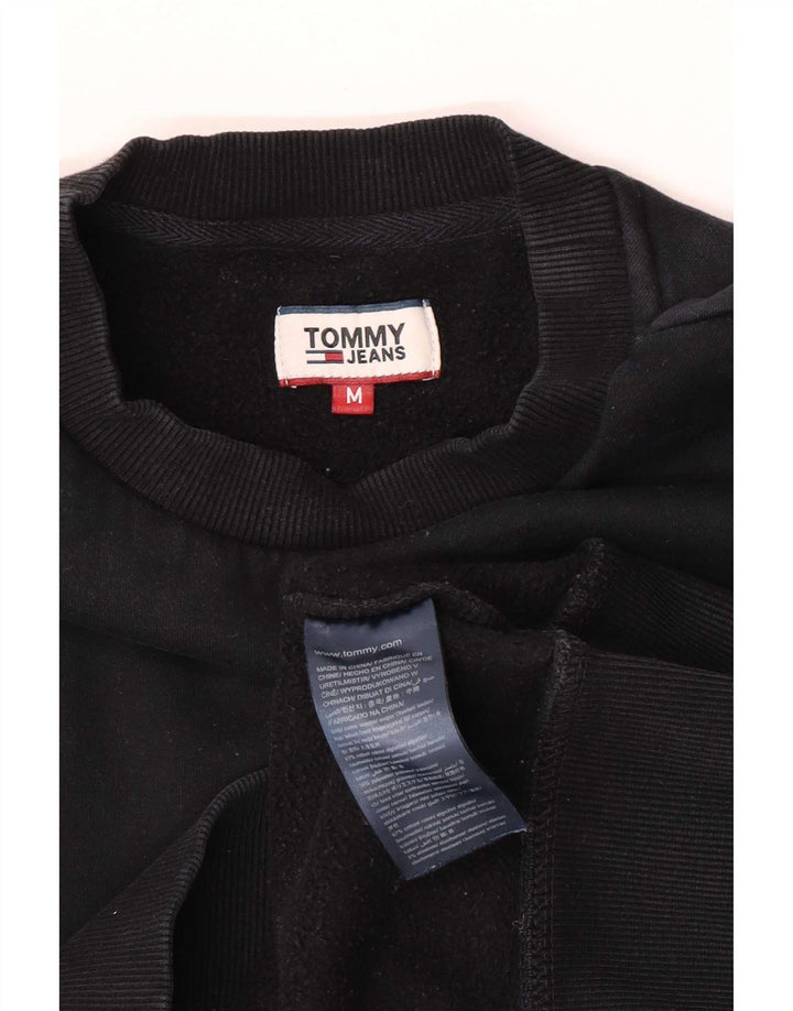 Tommy Hilfiger Sweat-shirt coupe classique pour femme en coton noir moyen