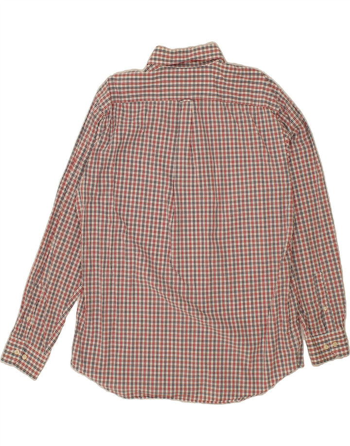 NAUTICA Mens Shirt Large Red Check Cotton Vintage Nautica and Second-Hand Nautica from Messina Hembry 