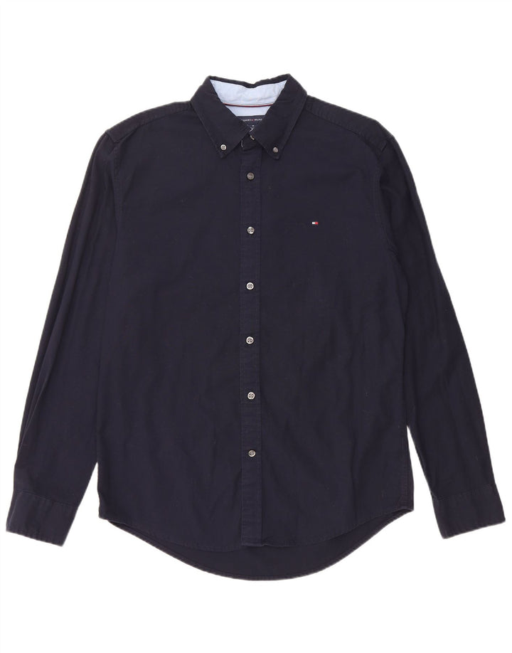 Tommy Hilfiger Chemise Homme Bleu Marine Moyen Coton