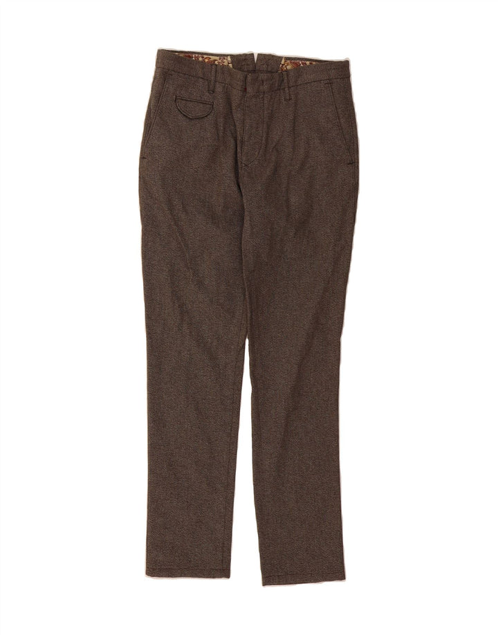 INCOTEX Womens Slim Chino Trousers W30 L31 Brown Vintage Incotex and Second-Hand Incotex from Messina Hembry 