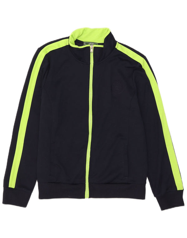 Ralph Lauren Veste de survêtement pour femme UK 18 XL Bleu marine Colourblock