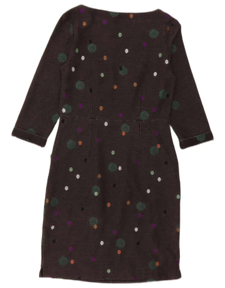 Robe fourreau à manches 3/4 White Stuff pour femme UK 10 Small Gris à pois