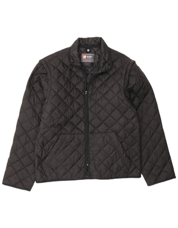 Lotto Veste matelassée Workwear pour homme UK 42 XL Noir Polyamide