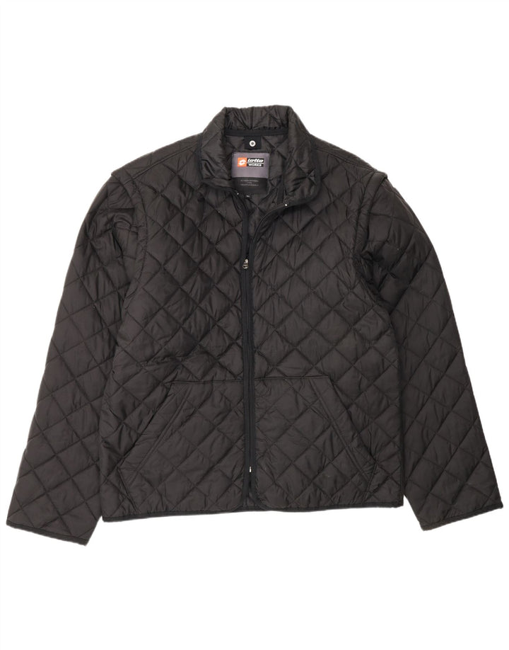 Lotto Veste matelassée Workwear pour homme UK 42 XL Noir Polyamide