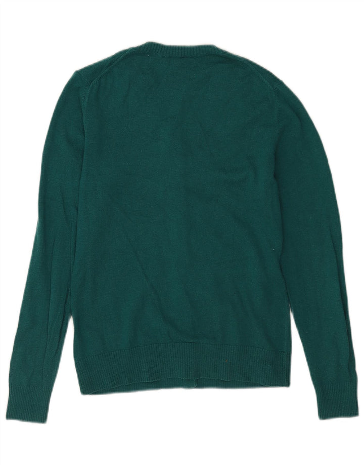 Gap Cardigan Femme Pull UK 12 Coton Vert Moyen