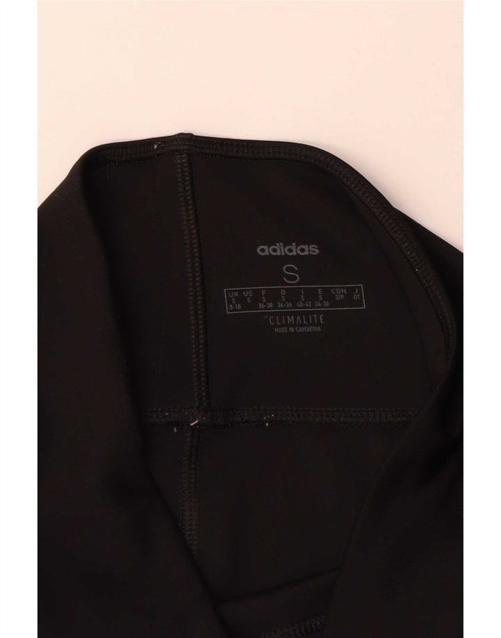 Adidas Climalite Leggings UK 8/10 Petit Noir Polyester