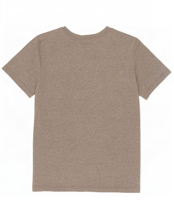 Benetton T-Shirt Graphique Garçon 10-11 Ans XL Gris Chiné Coton