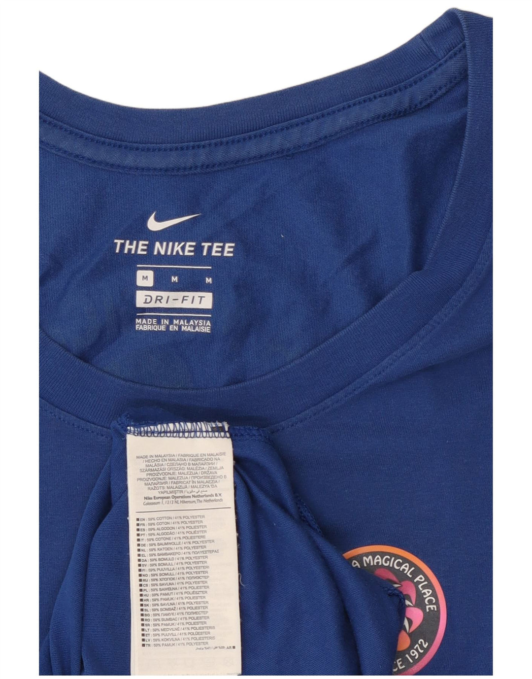 Débardeur graphique Nike Homme Bleu Moyen Coton