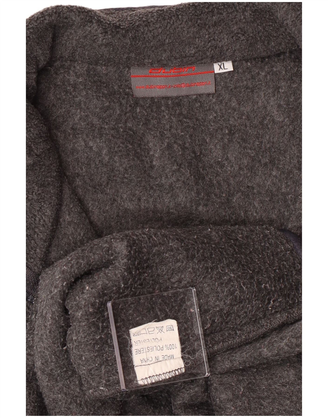 vintage Mens Fleece Gilet UK 42 XL Gris Polyester