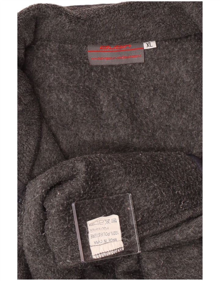 vintage Mens Fleece Gilet UK 42 XL Gris Polyester