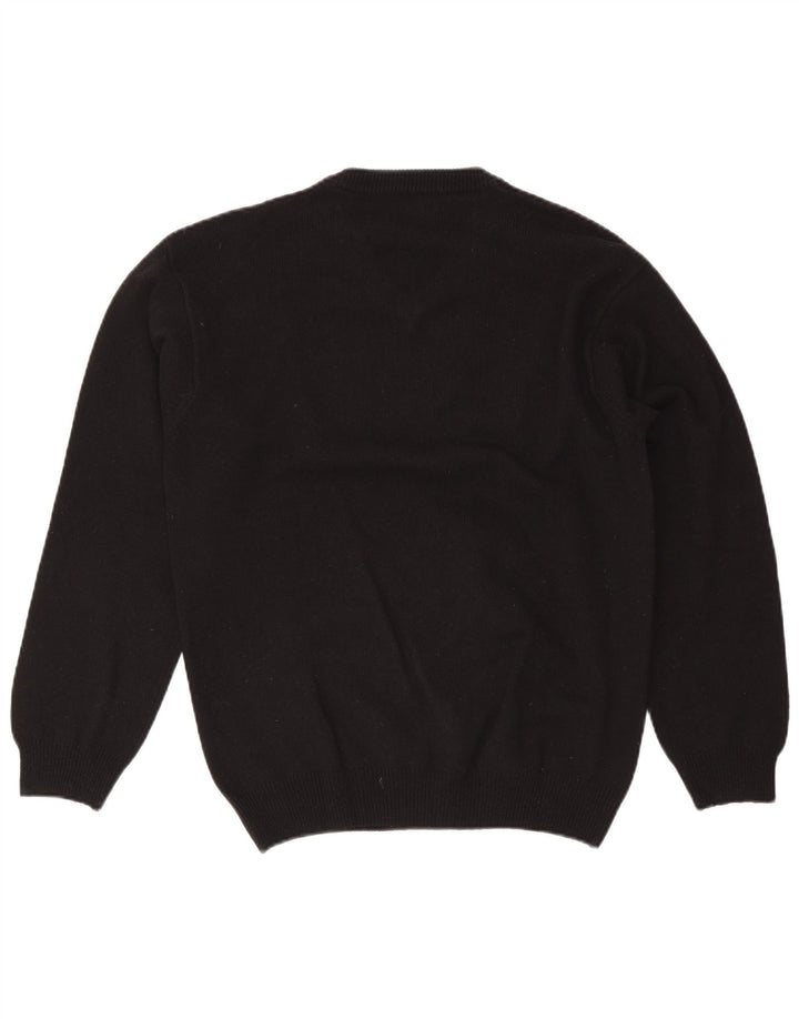 Marlboro Classics Pull col V pour homme en laine noire moyenne