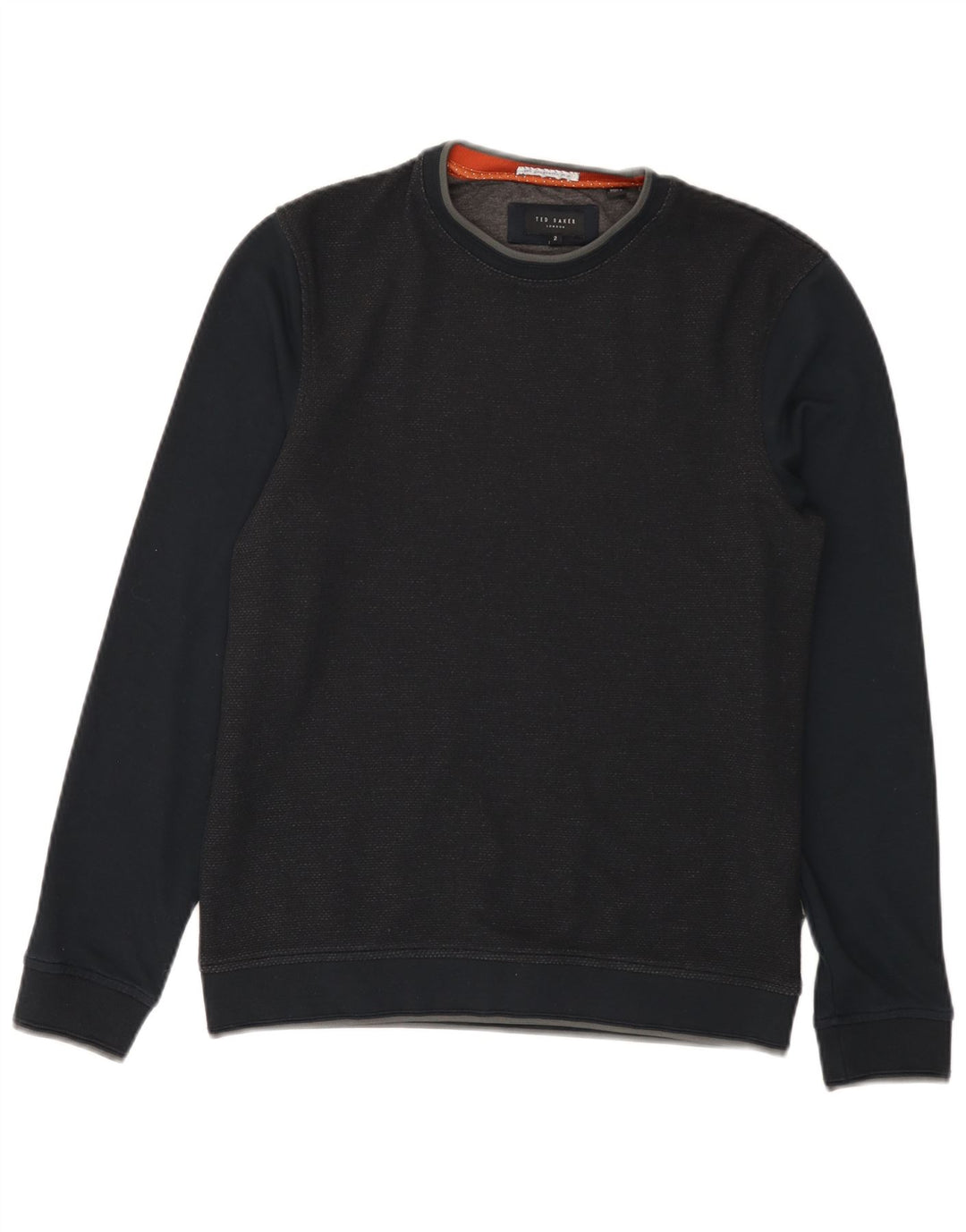 Ted Baker Sweat-shirt pour homme Taille 2 Petit Bleu marine Colorblock