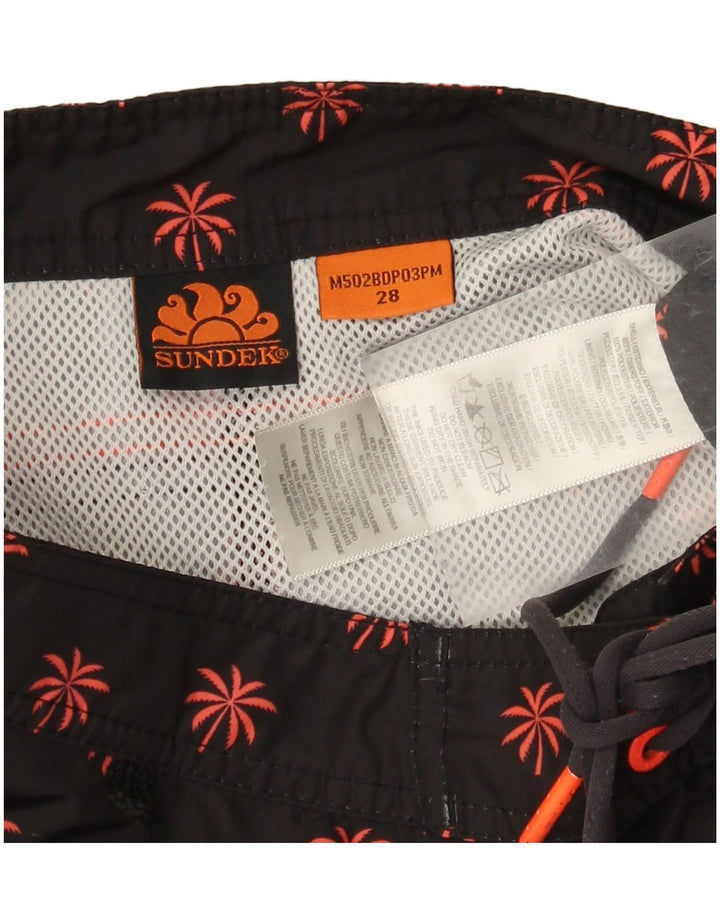 Sundek Short de bain pour homme en polyester floral noir moyen