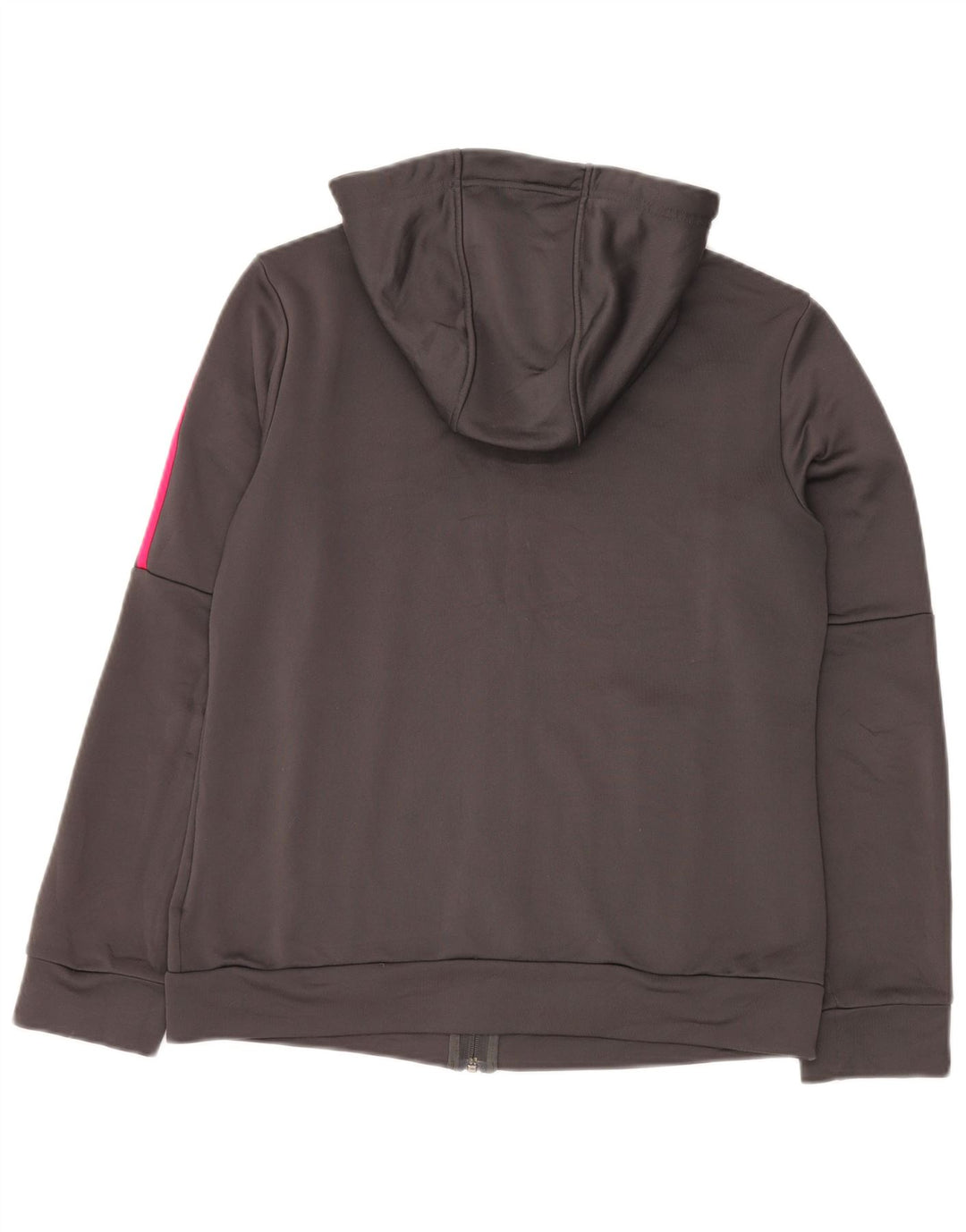 Adidas Pull à capuche zippé pour femme UK 16/18 Large Gris Polyester