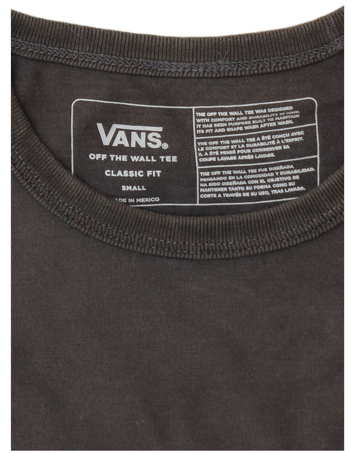 VANS T-shirt graphique coupe classique pour homme, petit, gris, coton