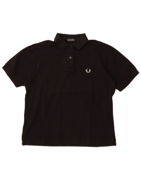 Fred Perry Polo Femme UK 20 2XL Coton Noir