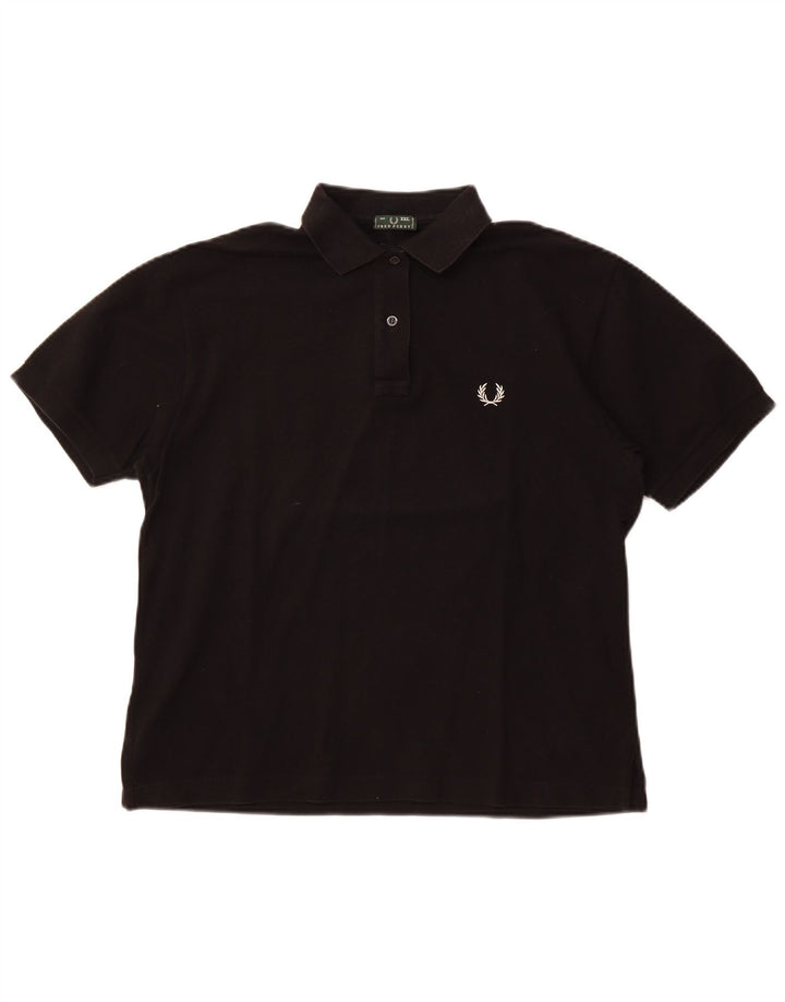 Fred Perry Polo Femme UK 20 2XL Coton Noir