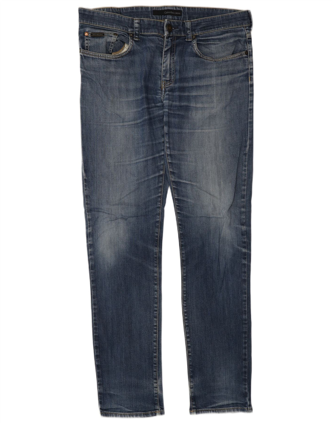 Calvin Klein Jean skinny homme W34 L34 bleu coton