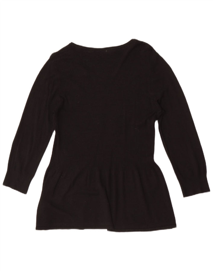Marks & Spencer Tunique à manches 3/4 pour femme UK 14 Medium Noir Viscose