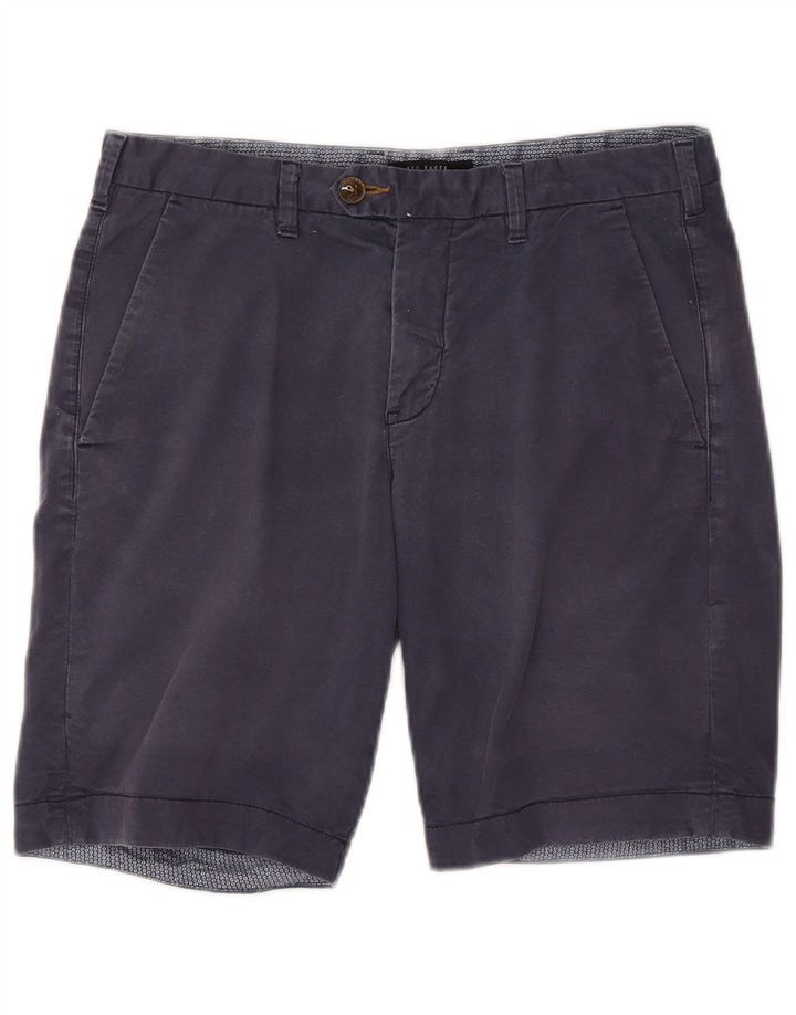 Ted Baker Short Chino Homme W32 Bleu Marine Moyen Coton