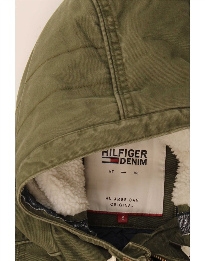 Tommy Hilfiger Parka à capuche pour homme UK 36 Small Kaki