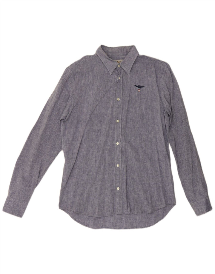 Aeronautica Militare Chemise Homme Bleu Moyen
