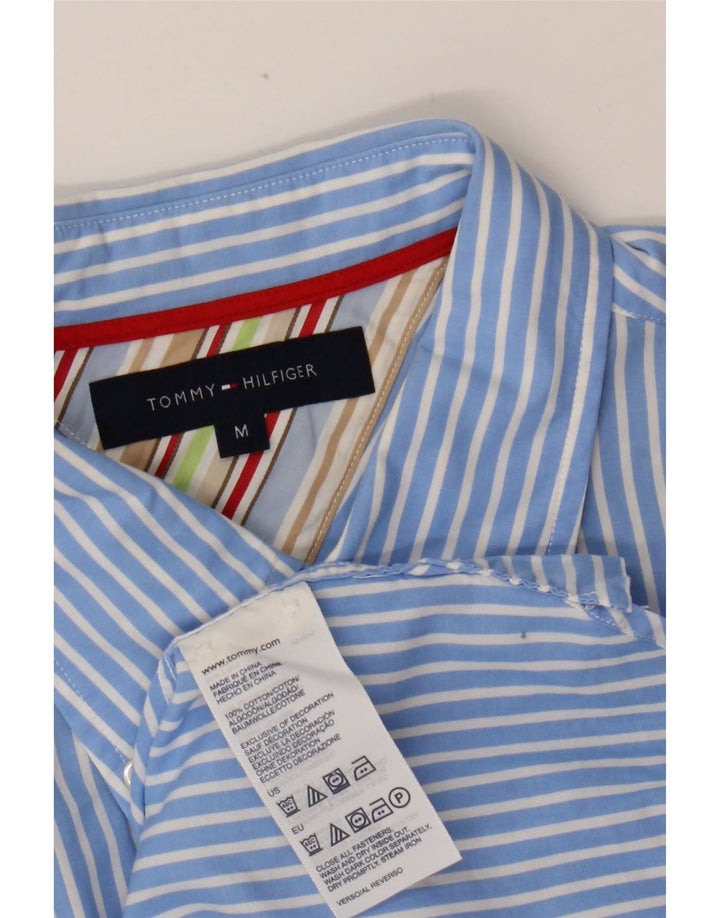 TOMMY HILFIGER Chemise Homme Bleu Moyen Rayé Coton