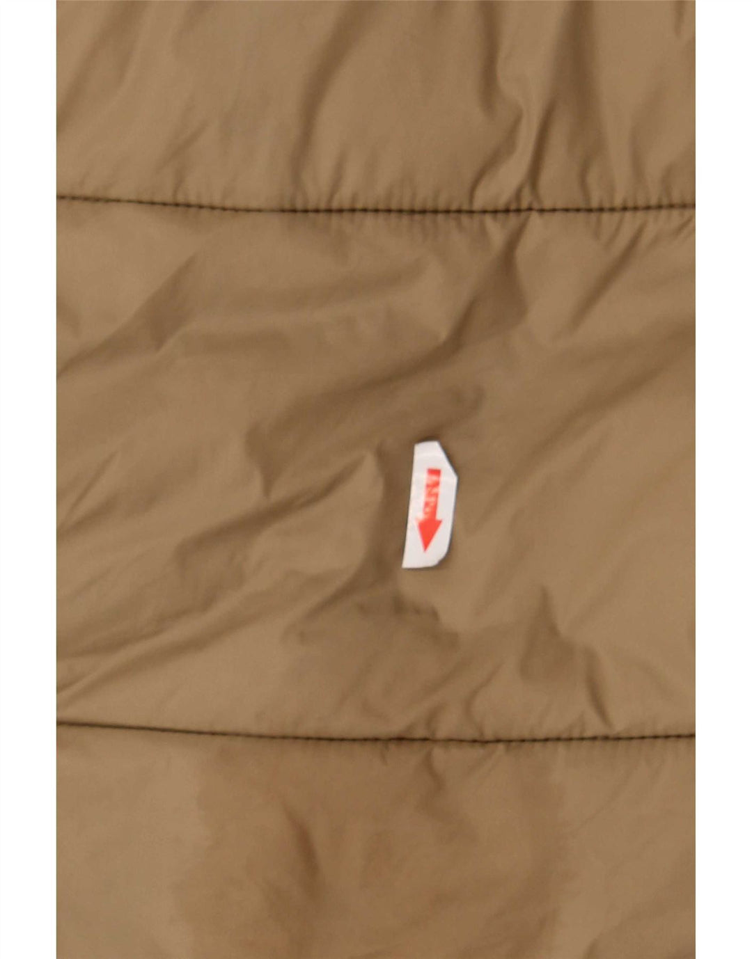Zara Veste matelassée à capuche pour femme UK 20 2XL Beige Polyester