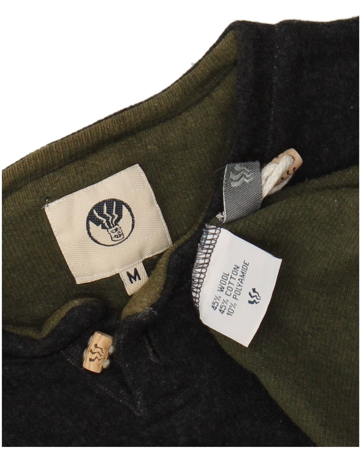 FAT FACE Pull Col Ras du Cou Homme Gris Moyen Laine
