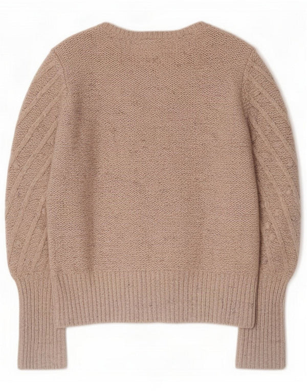 Gap Pull surdimensionné à col bateau pour femme UK 10 Petit Beige