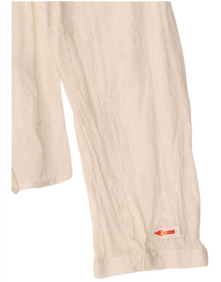 Massimo Dutti Chemise Femme EU 44 XL Blanc Cassé Floral
