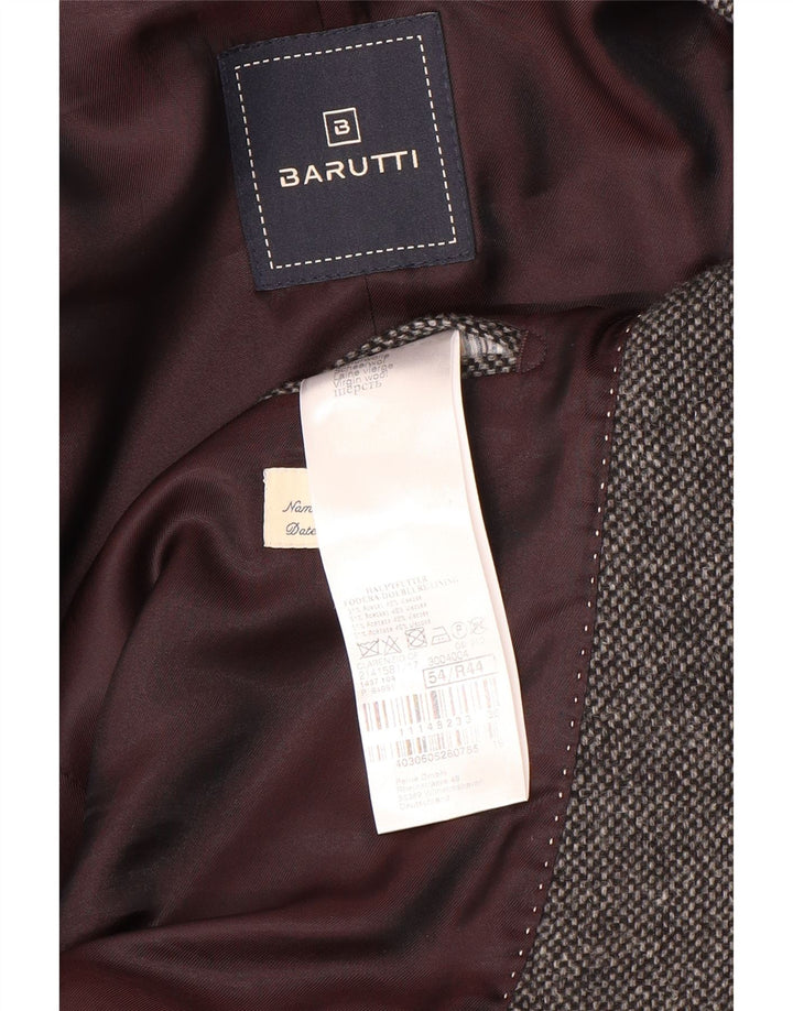 Barutti Veste Blazer 2 Boutons Homme IT 54 2XL Gris Laine