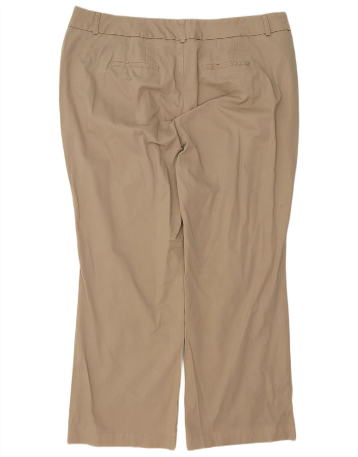 DOCKERS Pantalon droit décontracté pour femme US 22 3XL W42 L30 Coton beige