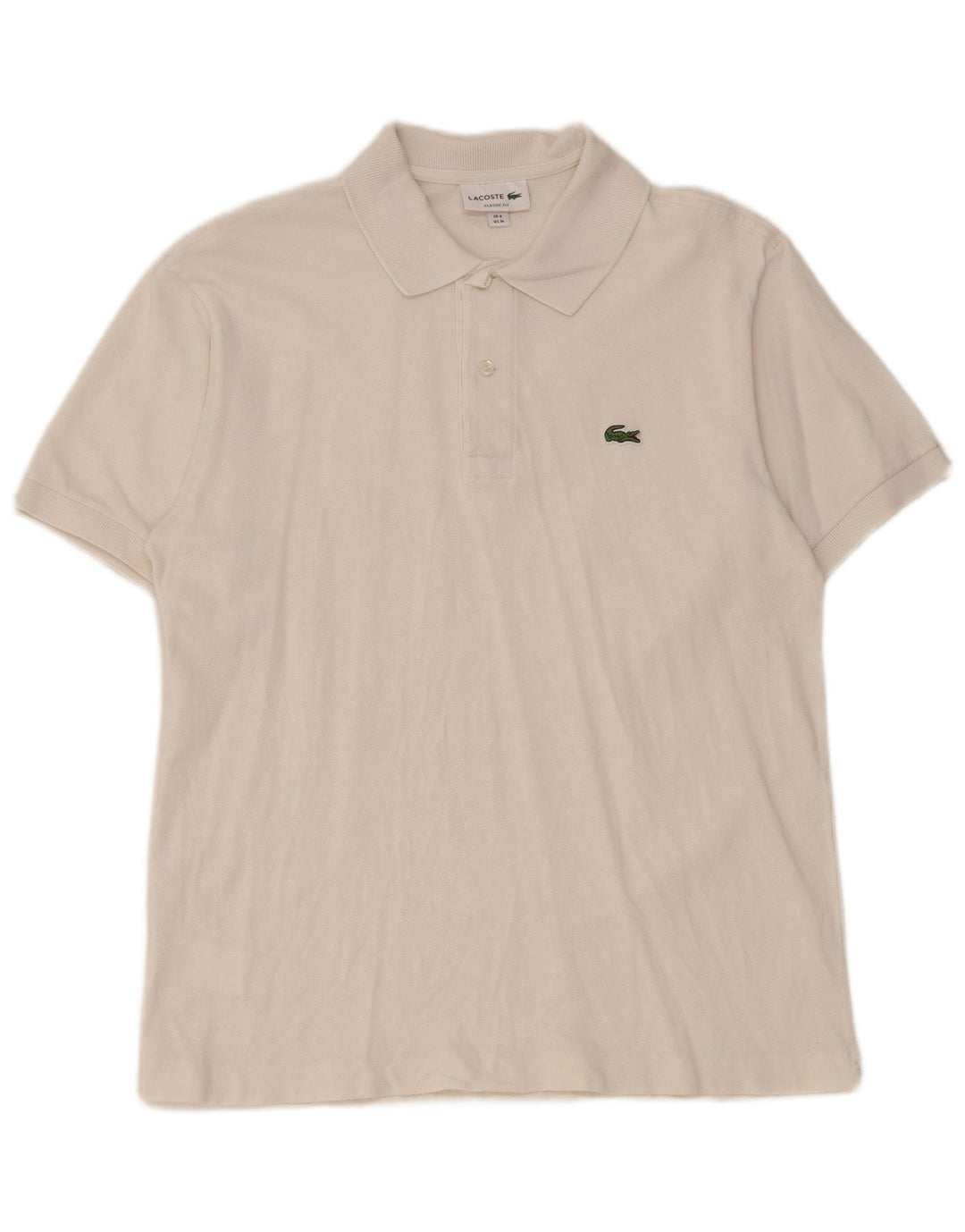 Lacoste Polo coupe classique pour homme Taille 4 Blanc moyen
