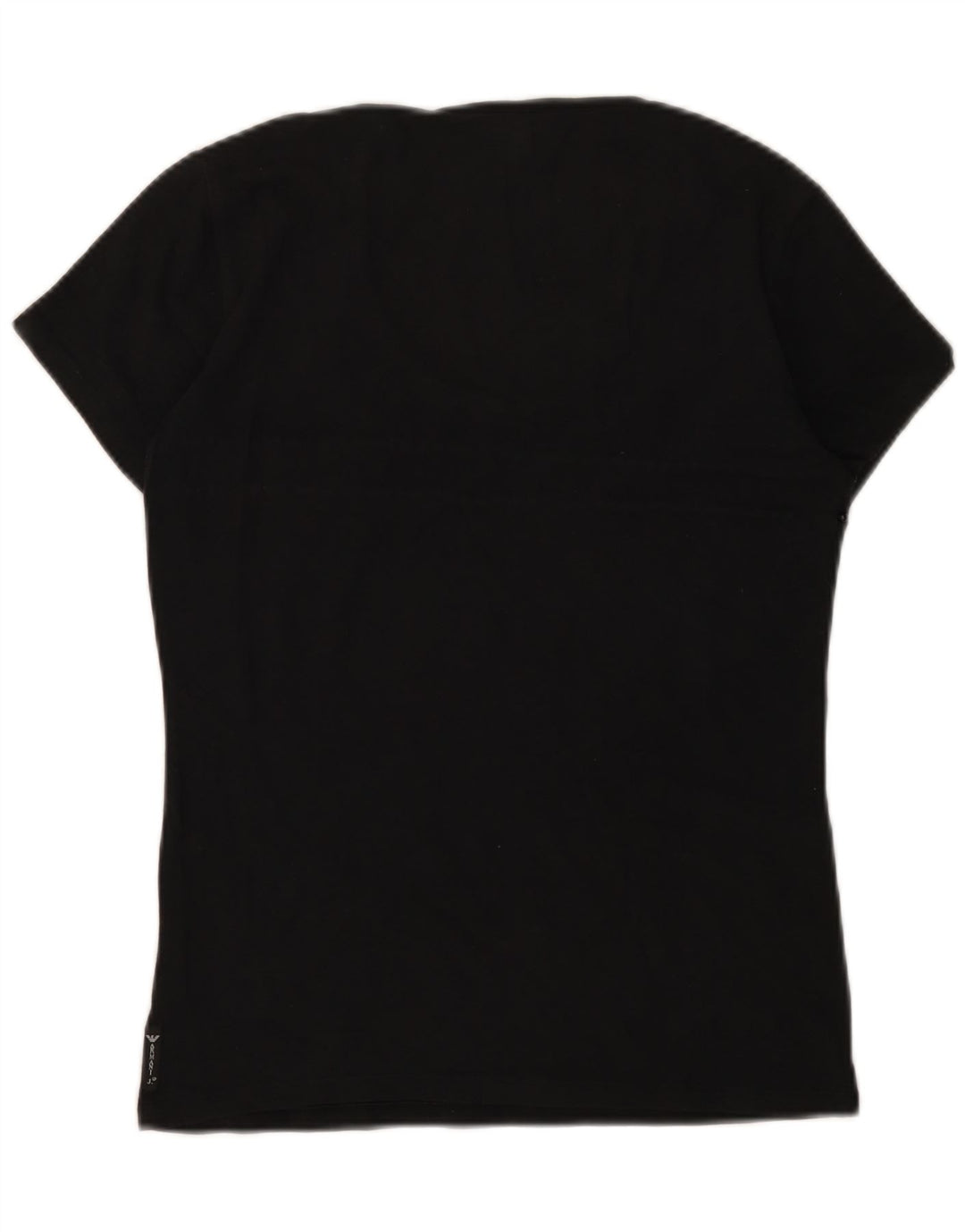 ARMANI JEANS Womens T-Shirt Top UK 12 Medium Black