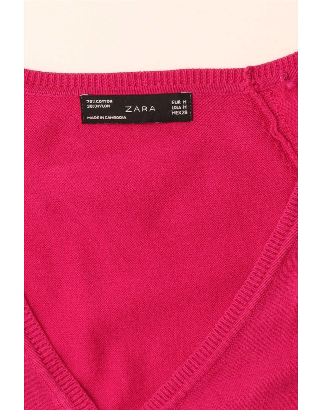 Zara Cardigan Femme Pull UK 12 Rose Moyen