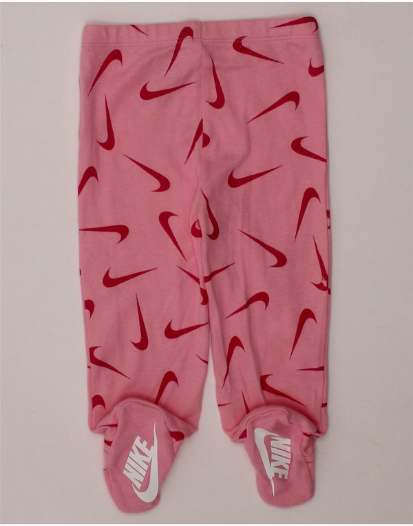 NIKE Baby Girls Graphic Tracksuit Trousers 3-6 Months  Pink